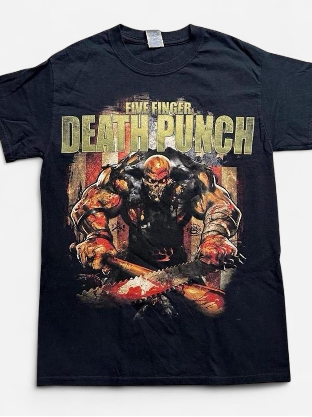Five Finger Death Punch Black Graphic Band T-Shirt Small
